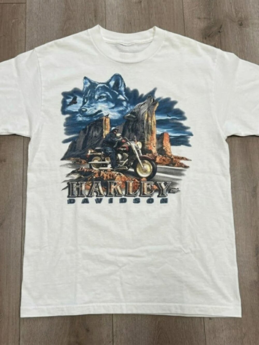 Harley Davidson Road Trip Wolf Graphic T-Shirt